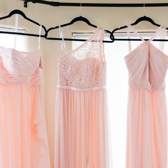 David’s Bridal Petal Bridesmaid dress long - Picture 4 of 5